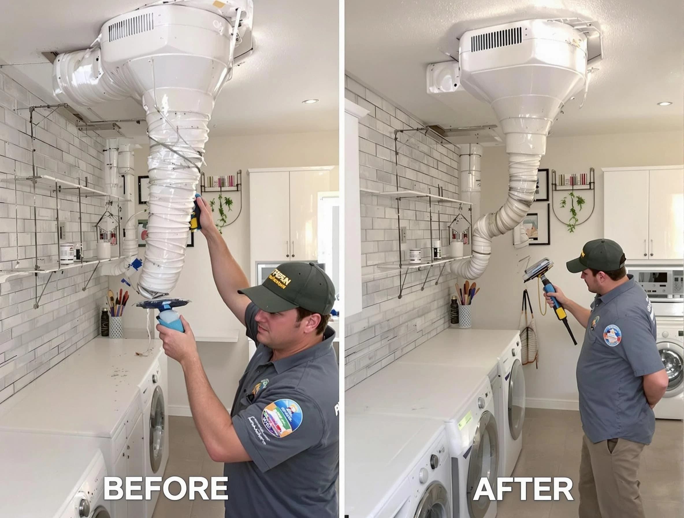 Professional dryer exhaust vent cleaning by Farmington Dryer Vent Cleaning in Farmington