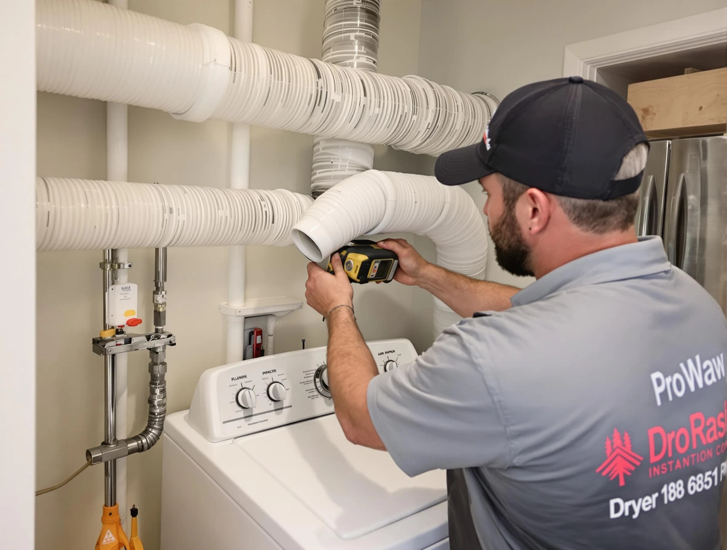 Professional dryer vent hose installation by Farmington Dryer Vent Cleaning in Farmington