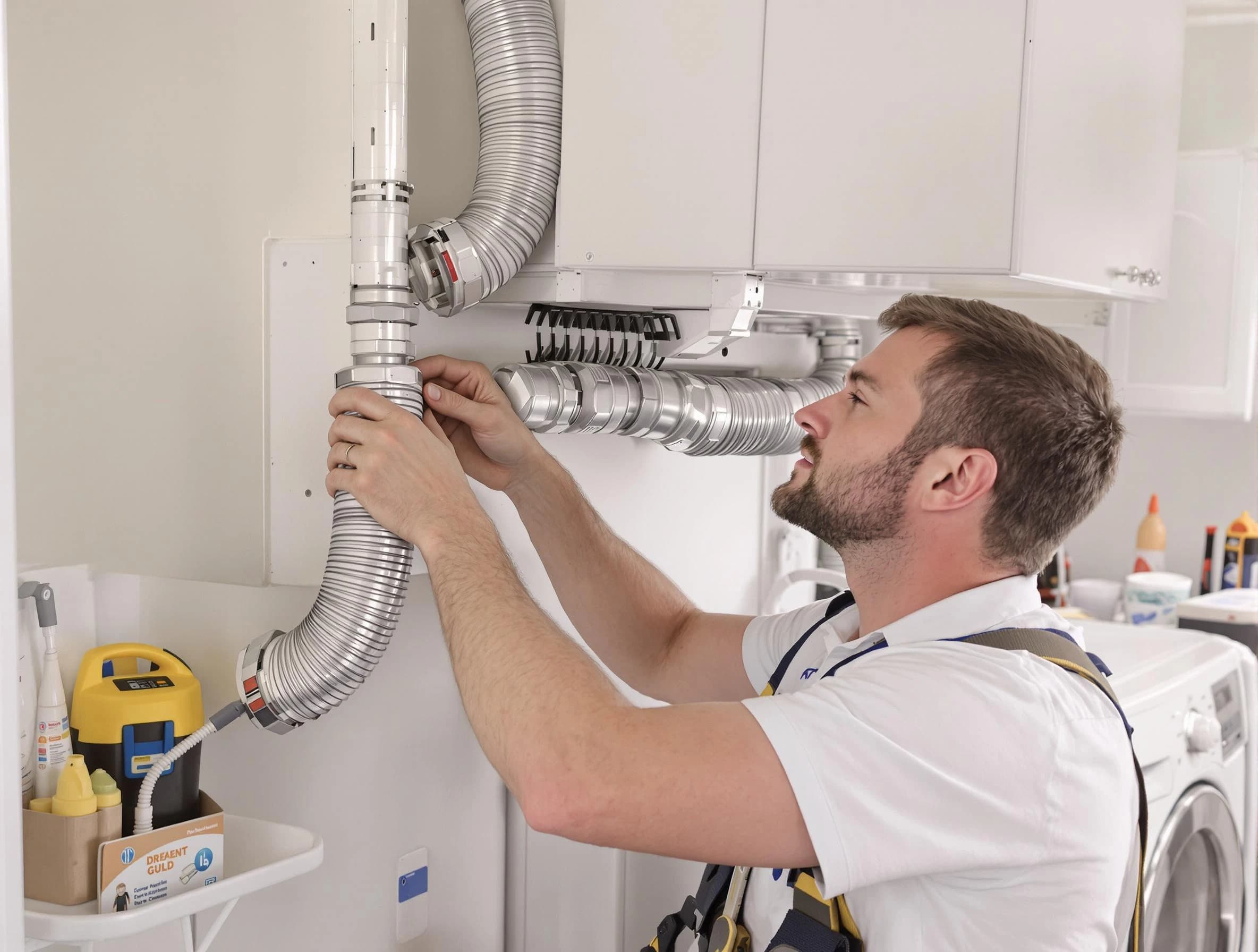 Professional dryer vent repair and installation by Farmington Dryer Vent Cleaning in Farmington