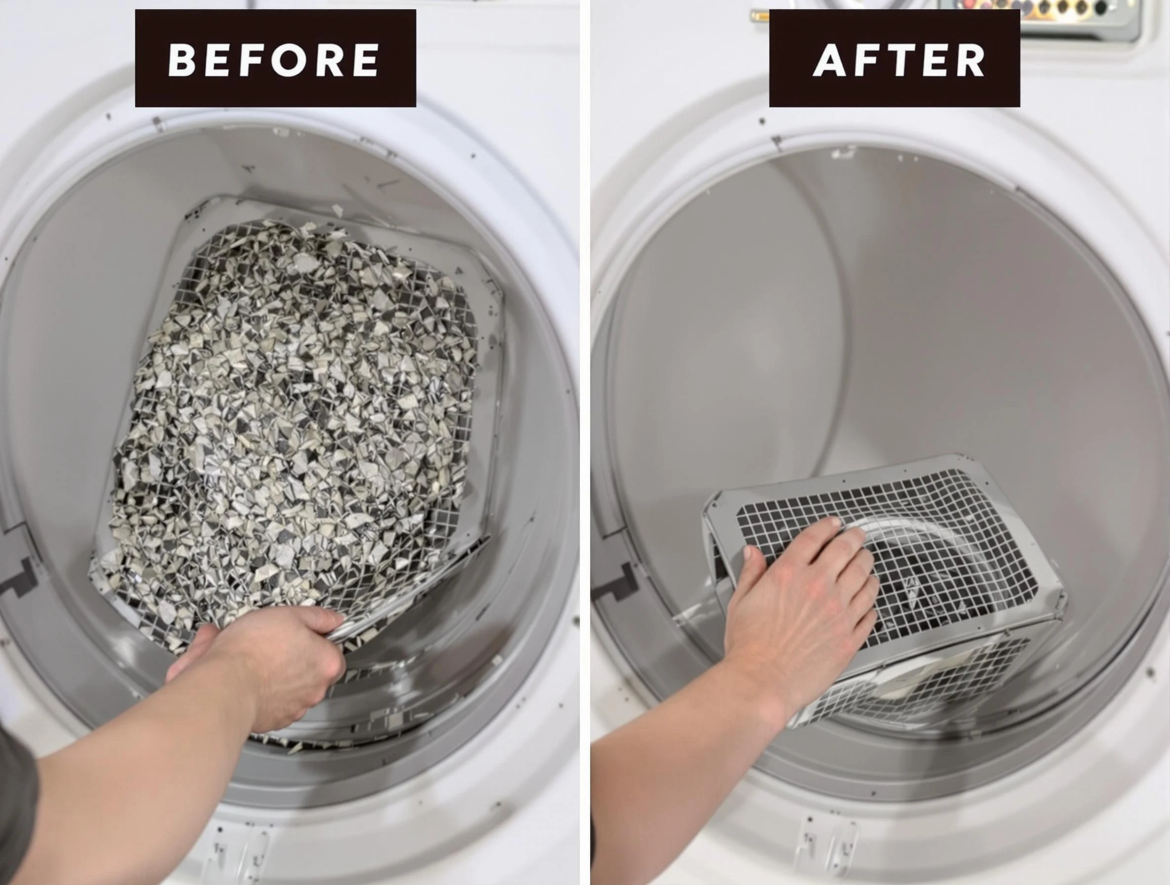 Professional lint trap cleaning by Farmington Dryer Vent Cleaning in Farmington